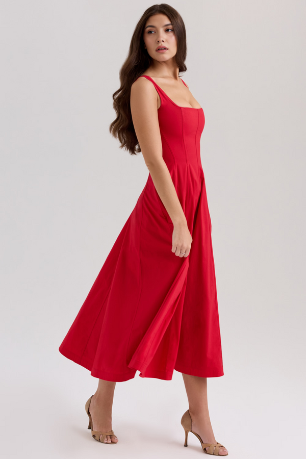 Ladies’ Bustier Midi Dress Shaping – Eleanor - Hadassha