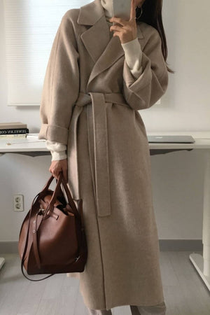 Longline Belted Coat – Geneva - Hadassha