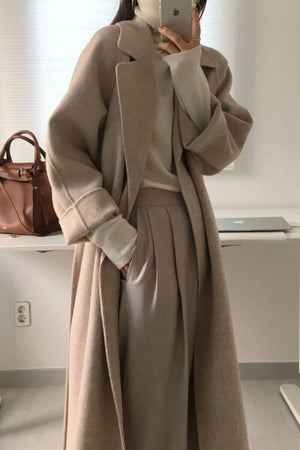 Longline Belted Coat – Geneva - Hadassha