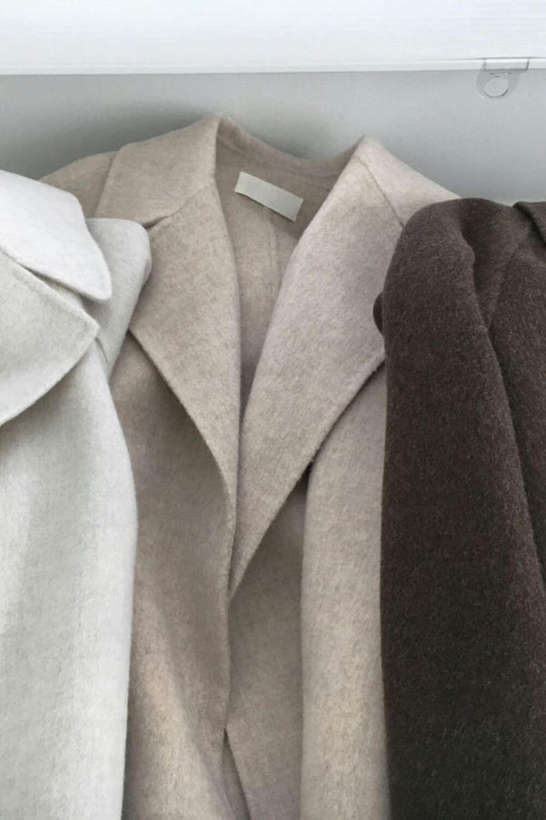 Longline Belted Coat – Geneva - Hadassha