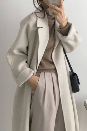 Longline Belted Coat – Geneva - Hadassha