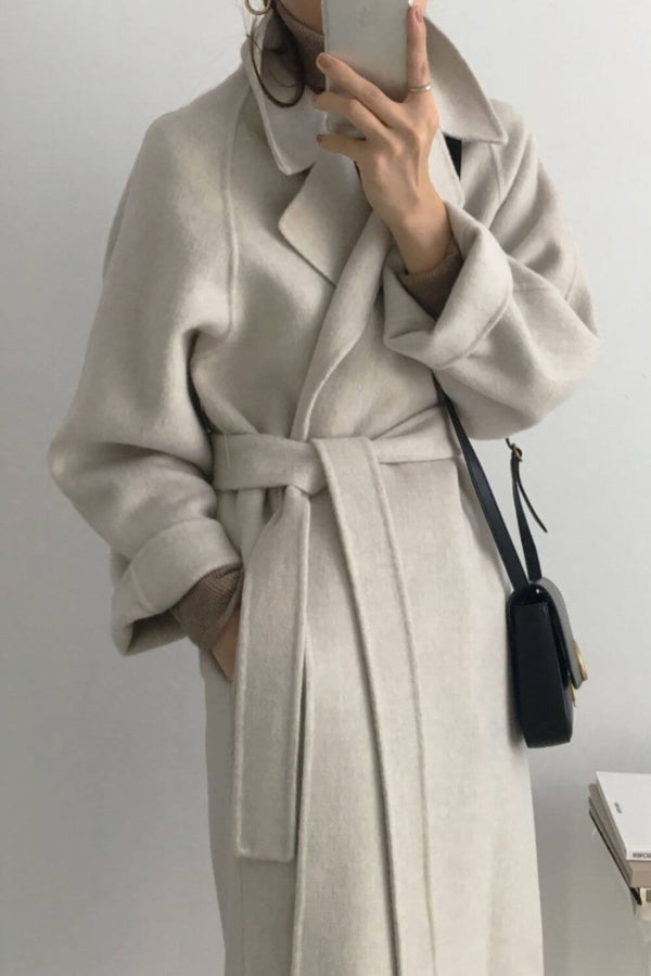 Longline Belted Coat – Geneva - Hadassha