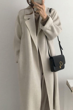 Longline Belted Coat – Geneva - Hadassha