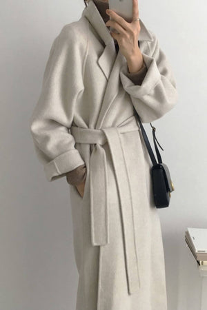 Longline Belted Coat – Geneva - Hadassha