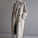 Longline Tailored Wool Coat – Rosalind - Off White - Hadassha