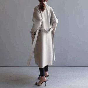 Longline Tailored Wool Coat – Rosalind - Off White - Hadassha