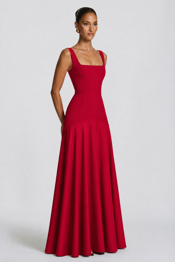 Maxi Dress Figure-Flattering – Elowen - Hadassha