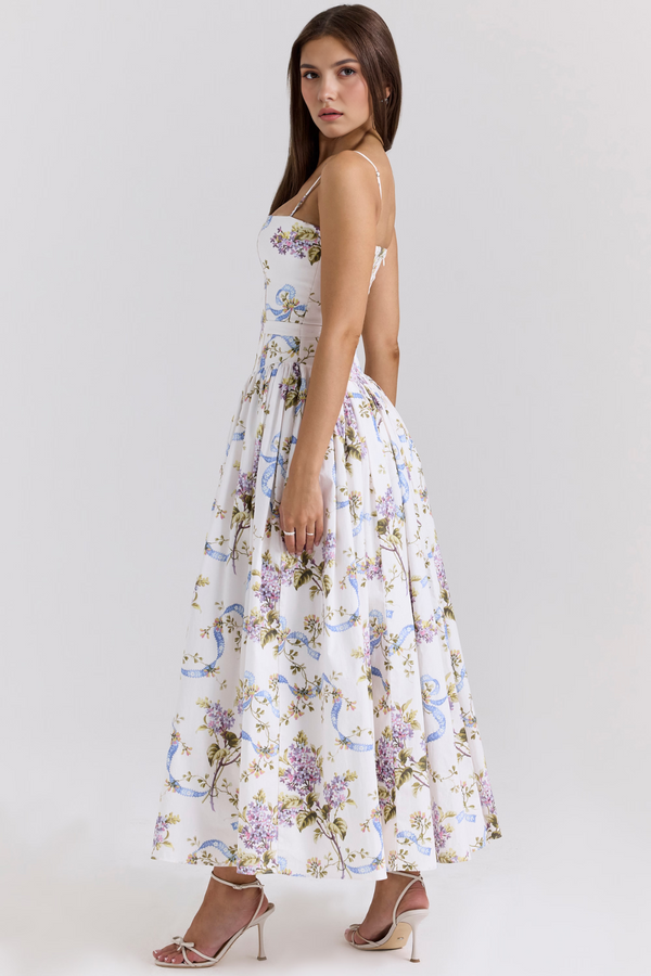 Maxi Dress Shaping Floral Print – Imogen - Hadassha