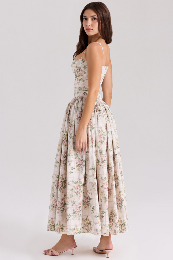 Maxi Dress Shaping Floral Print – Imogen - Hadassha