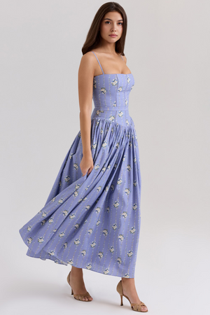 Maxi Dress Shaping Floral Print – Imogen - Hadassha