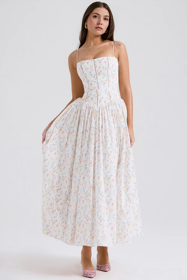 Maxi Dress Shaping Floral Print – Imogen - Hadassha