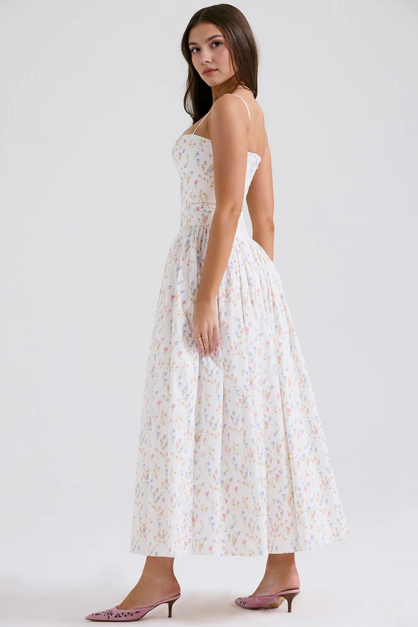 Maxi Dress Shaping Floral Print – Imogen - Hadassha