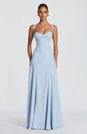 Maxi Gown Sculpted Waist – Celeste - Hadassha