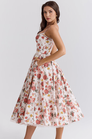 Midi Dress Double-Layer Underwired Satin – Esme - Hadassha