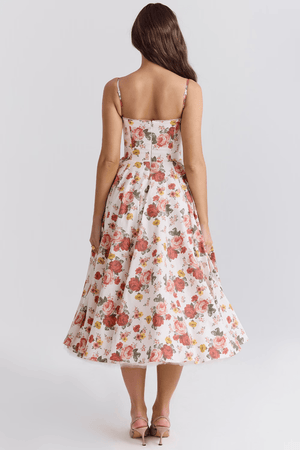 Midi Dress Double-Layer Underwired Satin – Esme - Hadassha