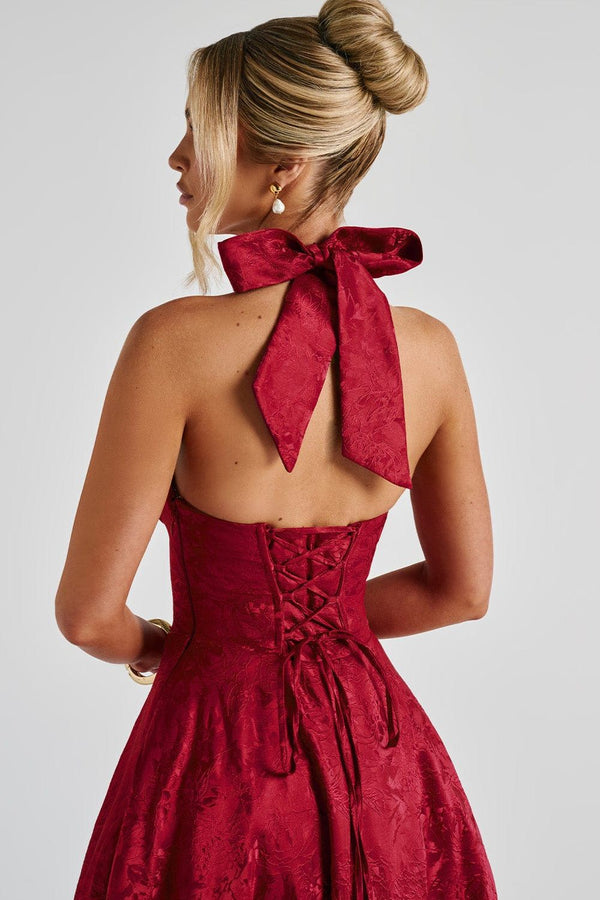 Midi Dress Figure-Flattering Satin – Amelia - Hadassha