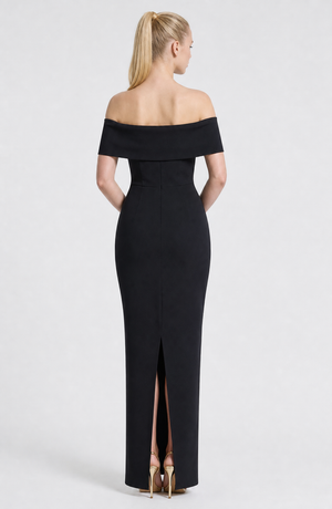 Off-Shoulder Embellished Bodycon Dress – Lucienne - Hadassha