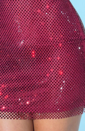 Rhinestone Bodycon Mini Dress Backless – Nerida - Hadassha