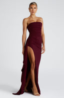 Side-Slit Maxi Dress Figure-Flattering – Lucelia