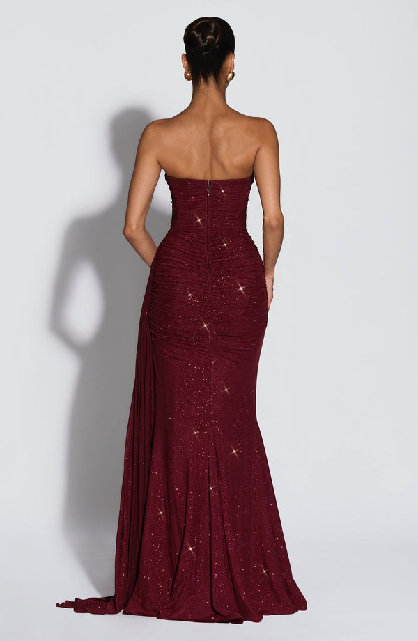 Sparkle Maxi Dress Structured Bust – Ashika - Hadassha