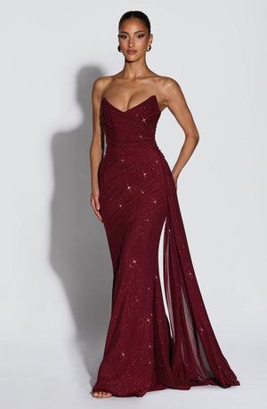 Sparkle Maxi Dress Structured Bust – Ashika - Hadassha