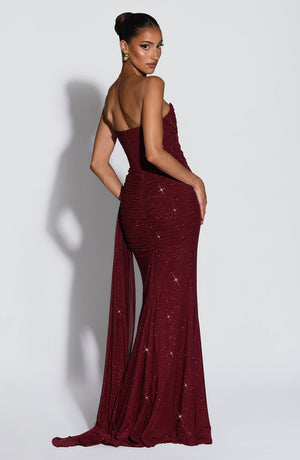 Sparkle Maxi Dress Structured Bust – Ashika - Hadassha