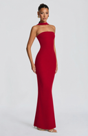 Strapless Bodycon Maxi Dress Side Slit – Brielle - Hadassha