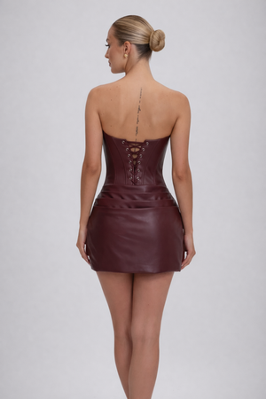 Strapless Mini Dress Sculpted Fit – Mariselle - Hadassha