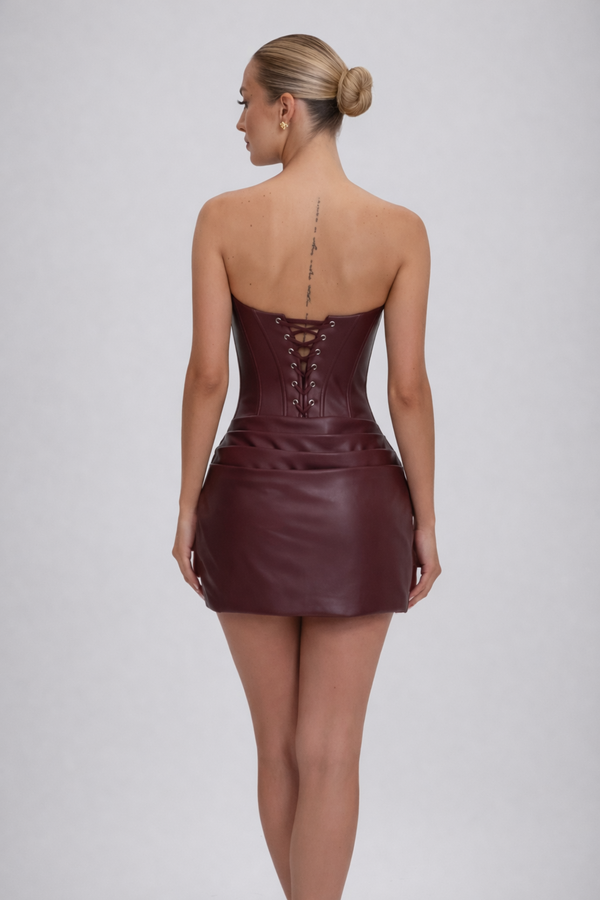 Strapless Mini Dress Sculpted Fit – Mariselle - Hadassha